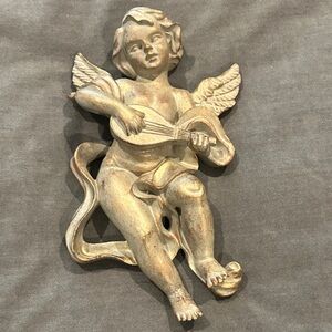 Gold Cherub Wall Art